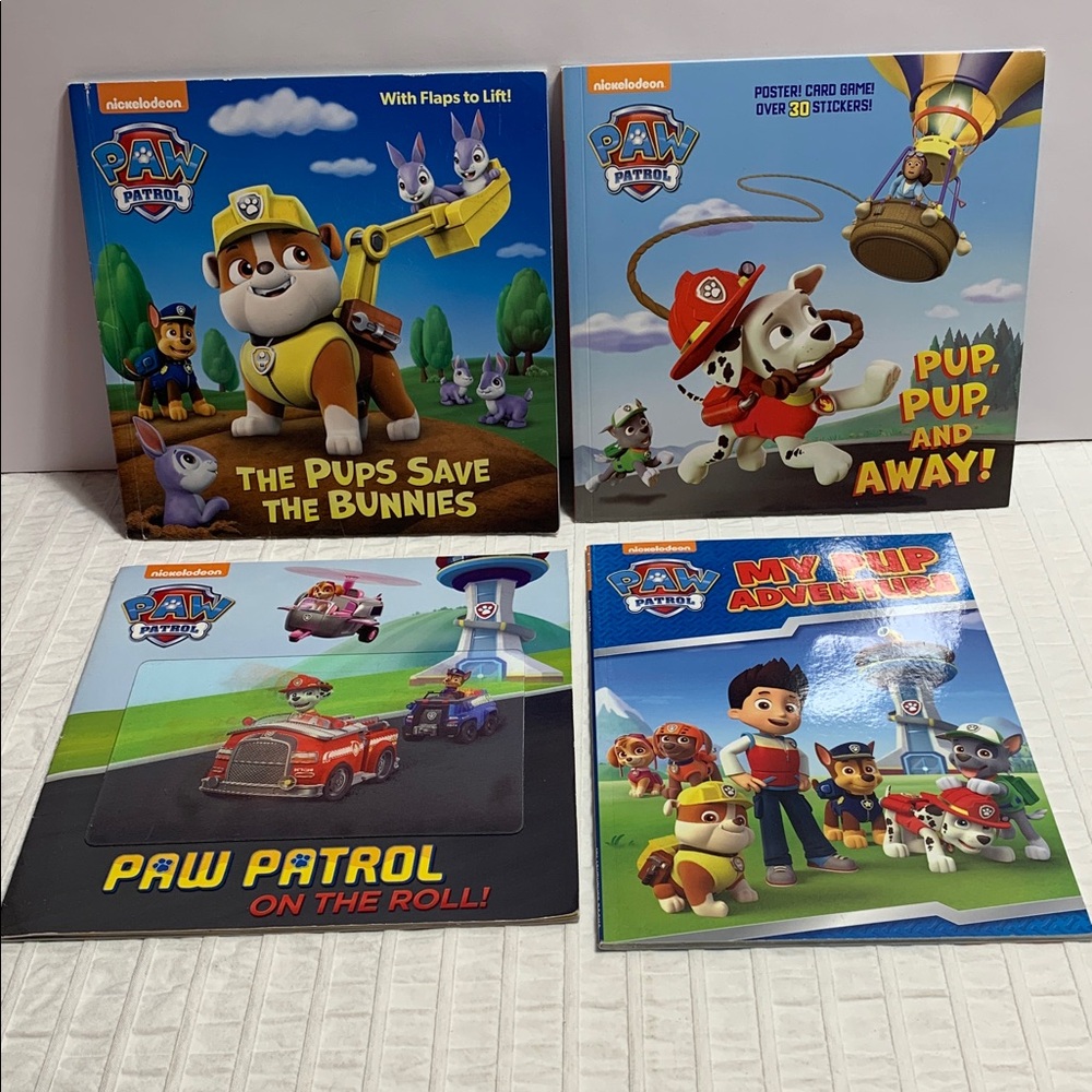 Paw Patrol Softcover Books - Set of 4